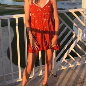 Burnt orange summer sundress
